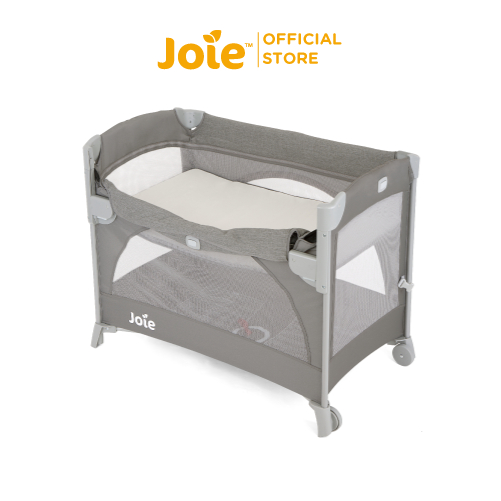 Ảnh Giường cũi cho bé Joie Kubbie Sleep Foggy Gray | Cũi cho bé sơ sinh đến 15kg an toàn có thể gấp gọn 3