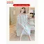 Váy đầm ngủ ngắn tay chất vải Cotton lanh lụa mặc nhà, áo ngủ mặc nhà bigsize mã VAV0266