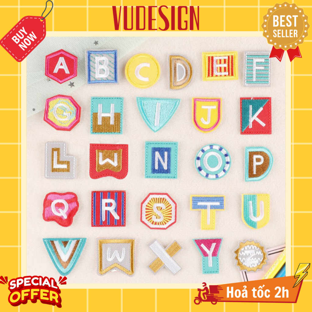 Sticker Dán Vải, Sticker Ủi Thêu Quần Áo, Balo, Mũ, Túi Logo Bảng Chữ ...
