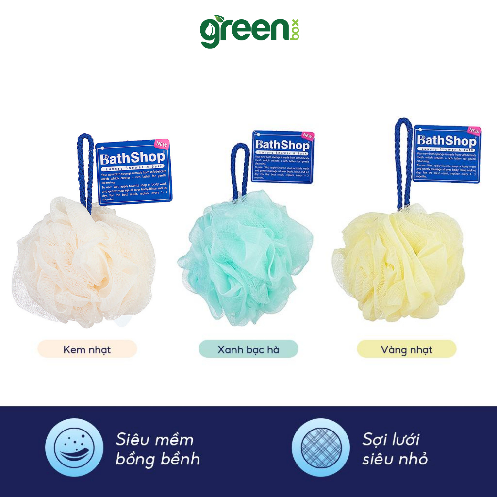 Bông Tắm BATHSHOP Bath Sponge Cao Cấp Cho Nữ Lưới Siêu Mềm 50g | Shopee ...