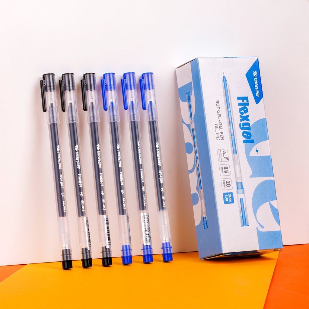 Ảnh COMBO 10/20 Bút gel mực khô nhanh - nét viết êm mượt Flexgel Thiên Long GEL-042 1