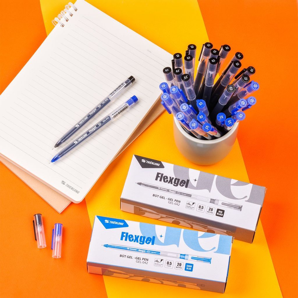 Ảnh COMBO 10/20 Bút gel mực khô nhanh - nét viết êm mượt Flexgel Thiên Long GEL-042 2