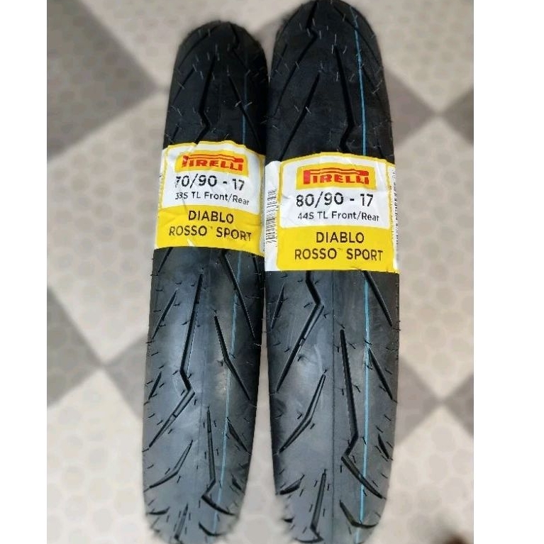 VỎ PIRELLI ROSSO 70/90-17 & 80/90-17 (lưu ý: từ 2/2024 Không còn bao bì ...