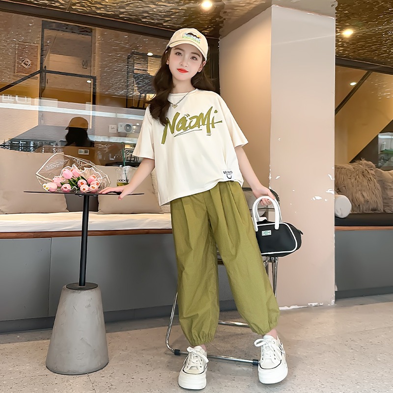 【Mua 2 tặng 1】Bộ hè bé gái. Đồ bộ bé gái. Set thể thao áo phông cộc tay ...