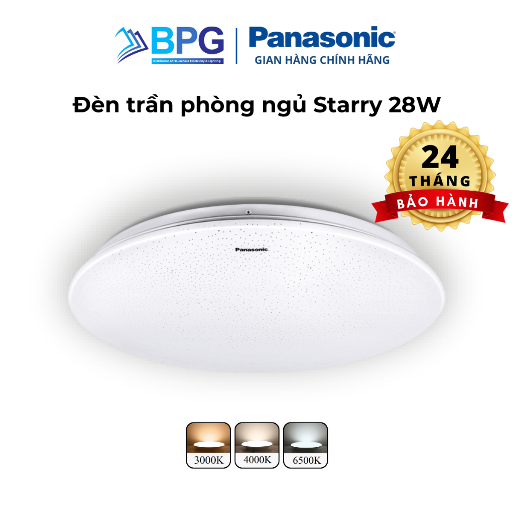 Ảnh Đèn trần ánh sao Starry Panasonic HHXZ301788 28W cho phòng ngủ hiệu ứng ánh sáng lấp lánh, có Remote 1