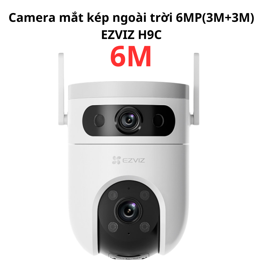 Camera ezviz ngoài trời 2 mắt kép dual camera 10MP H9C và 6M chống nước ...
