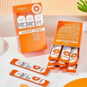 Mặt Nạ Sủi Bọt Thải Độc Cà Rốt YANFU Làm Sạch Bụi Bẩn, Mờ Thâm, Giảm Mụn Đầu Đen Hộp 12 gói MN01