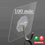 Combo 150 Móc Dán Tường Trong Suốt Siêu Dính Chịu Lực Tốt