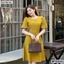 Đầm công sở chạy chỉ tùng xoè BEMINE MT6436