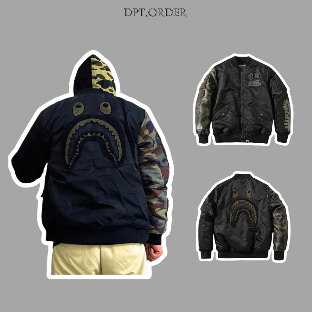 (Best Quality) Áo Khoác Bape x Undefeated MA-1 Bomber Jacket Hàng Cao ...