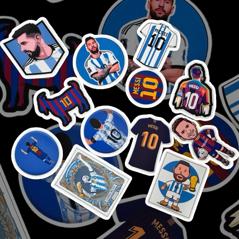 Bộ sticker Lionel Messi 10 huyền thoại - cao cấp chống nước | Shopee ...