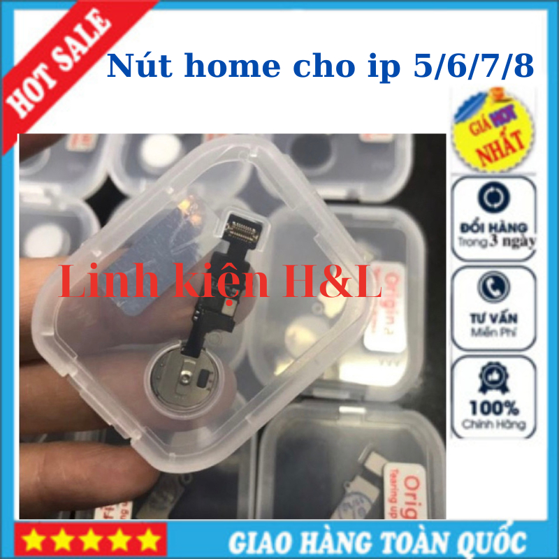 Nút Home, Phím Home Dành Cho ip 5s/ 6/ 6 Plus/ 6s/ 6s Plus/ 7/ 7 plus/ 8/ 8 plus 100% mới