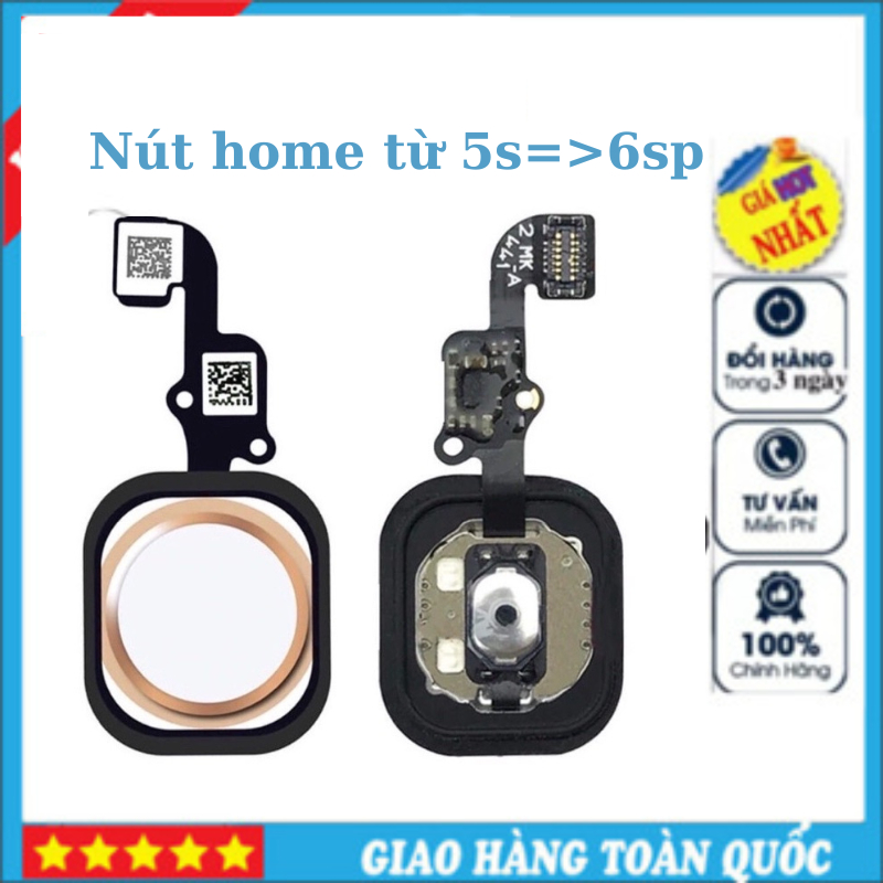 Nút Home, Phím Home Dành Cho ip 5s/ 6/ 6 Plus/ 6s/ 6s Plus/ 7/ 7 plus/ 8/ 8 plus 100% mới