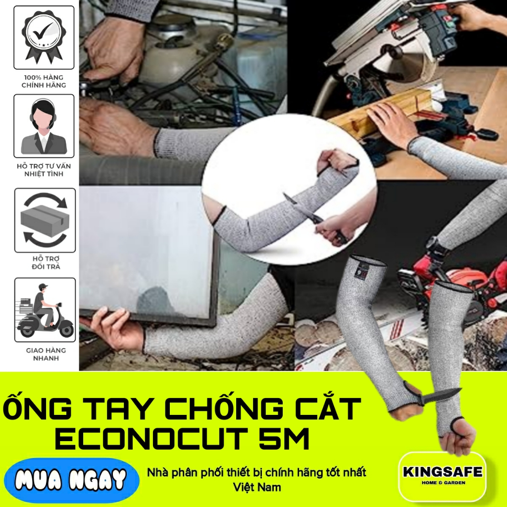ỐNG TAY CHỐNG CẮT, GĂNG ỐNG TAY ECONOCUT 5M, SỢI CHỐNG CẮT CAO CẤP ...