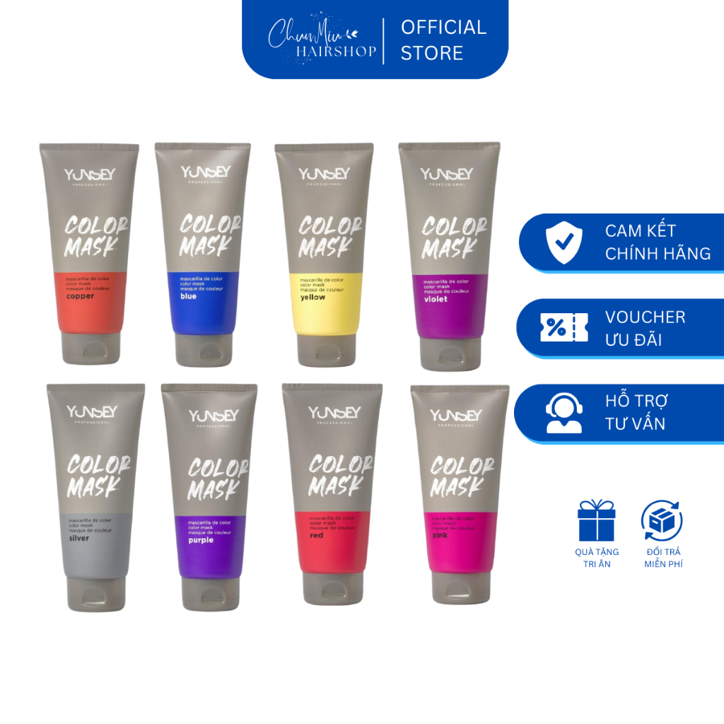 Mặt nạ nhuộm tóc Color Refresh Mask Yunsey 200ml, bù màu tóc nhuộm mà ...