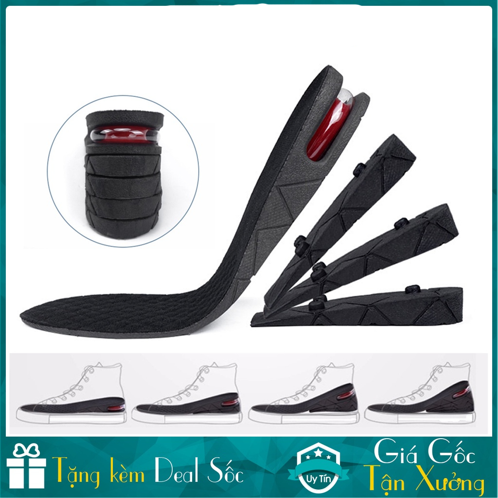 02 Miếng Lót Giày Độn Đế Tăng Chiều Cao (Loại 3cm,5cm,7cm,9cm Đệm Khí)