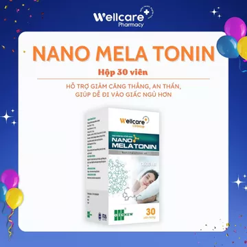 [DATE 12/2026] [MUA 1 TẶNG 1]Nano Melatonin Oic Wellcare lọ 30 viên, bổ sung Melatonin, hỗ trợ giấc ngủ, bảo vệ sức khỏe