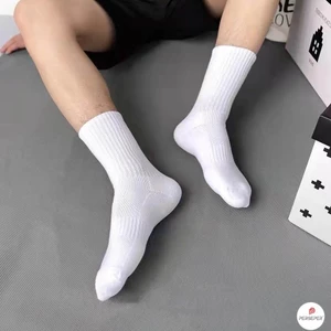 Tất nam nữ trơn cổ trung chât cotton gân dày dặn siêu đàn hồi T797 BC_CHIC LINGERIE