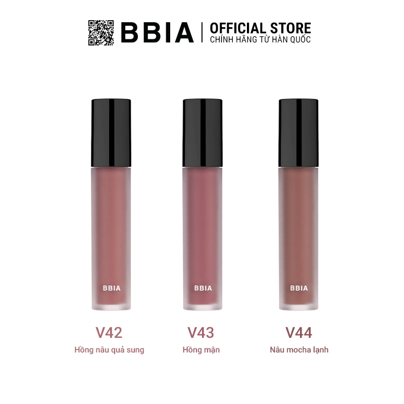Ảnh Son Kem Lì Thuần Chay Bbia Last Velvet Tint - Respect Edition (3 màu) 5g Bbia 1