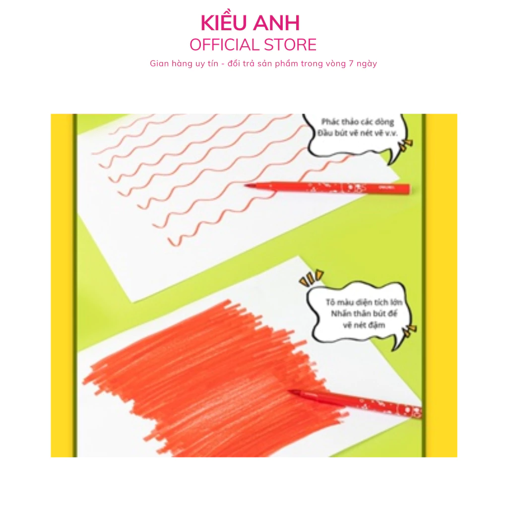 Bút Dạ Màu Bút Lông Màu Brush Mềm Marker Rửa Được Deli-VPP Kiều Anh