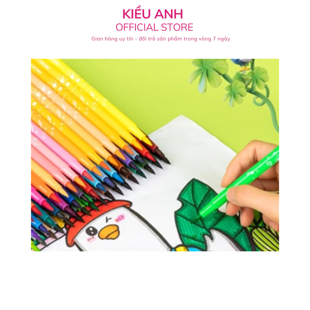 Bút Dạ Màu Bút Lông Màu Brush Mềm Marker Rửa Được Deli-VPP Kiều Anh