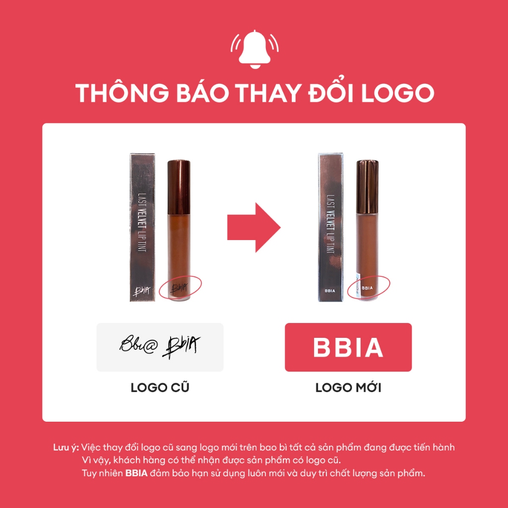 [Hàng tặng không bán] Son Kem Lì Bbia Last Velvet Lip Tint 5g