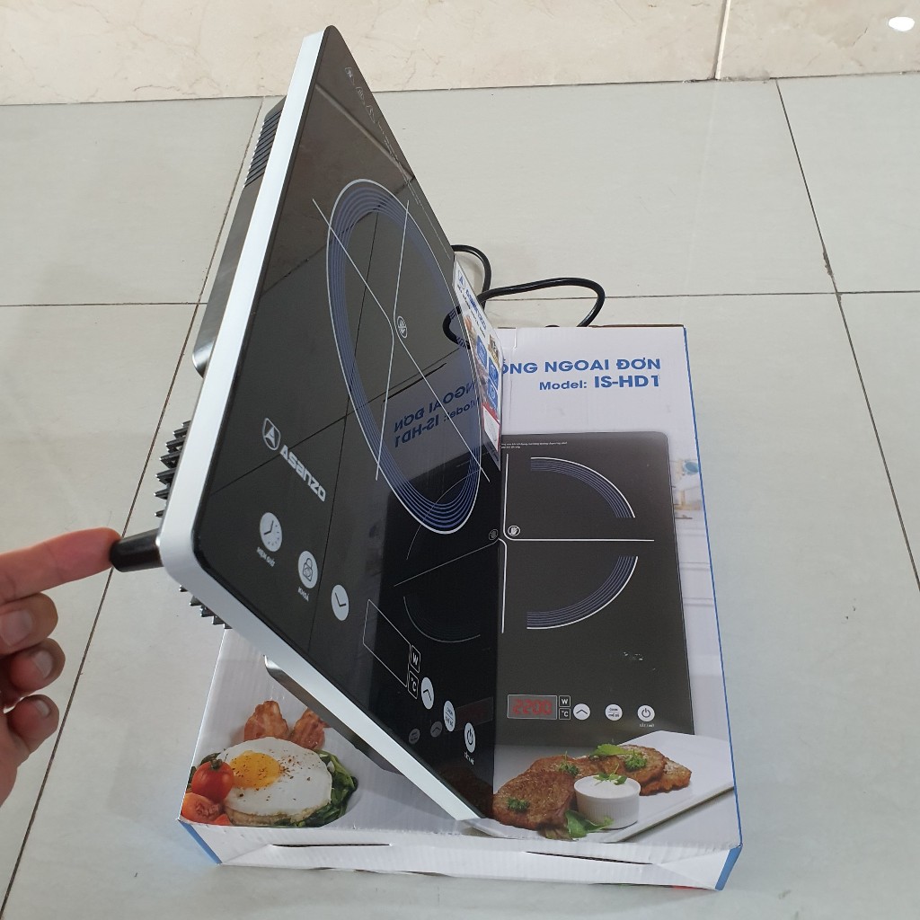 Bếp Hồng Ngoại Asanzo IS-HD1, Công Suất 2000W, Mặt kính cường lực, không kén nồi
