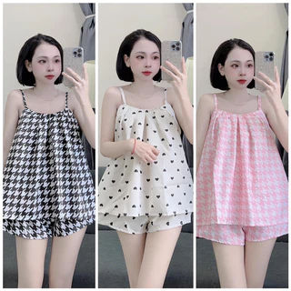 [ Xả Lỗ ] Bộ 2 Dây mặc Nhà Nhiều Họa Tiết Dễ thương form từ 35-58kg