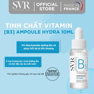 Dung dịch dưỡng da dạng lỏng dưỡng ẩm, chống nhăn và giúp làn da mềm mịn SVR [B3] AMPOULE HYDRA 10ml/30ml
