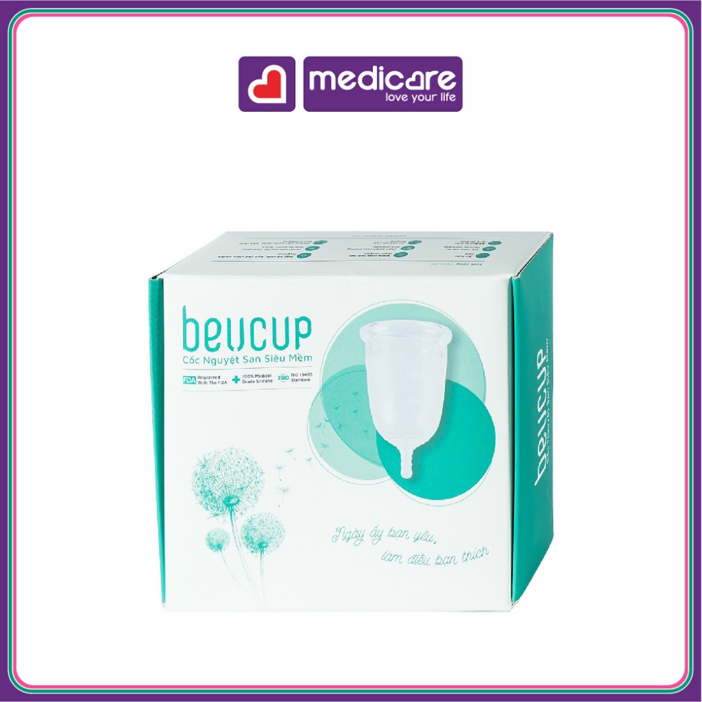 Cốc nguyệt san BEUCUP siêu mềm Hộp 1 cái