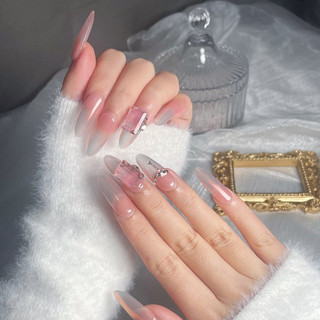 NANTY Nailbox thiết kế tráng gương  ngọc trai đính đá M334