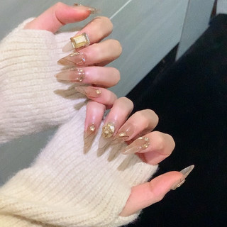 NANTY Nailbox thiết kế màu thạch cam đính đá M410
