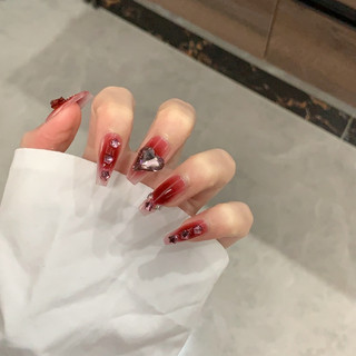 NANTY Nailbox thiết kế màu đỏ đính đá M411