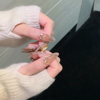 NANTY Nailbox thiết kế màu thạch cam đính đá M410