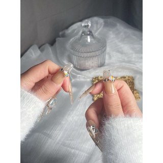 NANTY Nailbox thiết kế màu thạch cam đính đá M412