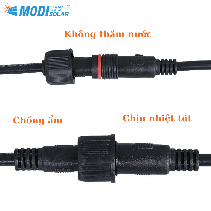 Ảnh Dây Cáp Kết Nối Tấm Pin Đèn Năng Lượng Mặt Trời Dài 3M, 5M 2 Pin Chống Nước, Bền Bỉ, Chịu Nhiệt Tốt 2