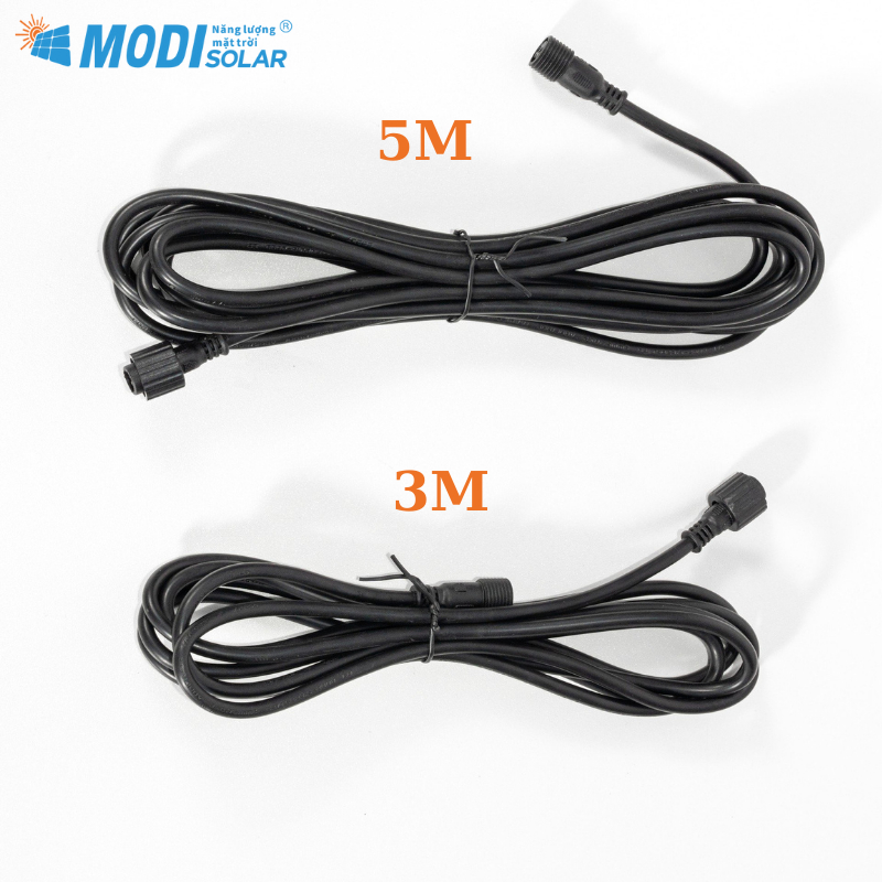 Ảnh Dây Cáp Kết Nối Tấm Pin Đèn Năng Lượng Mặt Trời Dài 3M, 5M 2 Pin Chống Nước, Bền Bỉ, Chịu Nhiệt Tốt 4