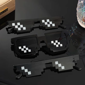Kính Thug Life 6 Chấm nhiều màu,mắt kính Minecraft rẻ vô địch thời trang nữ nam cá tính Hottrend đẹp giá rẻ HANASO 304