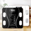 Cân Điện Tử Cân Sức Khỏe Kết Nối Bluetooth Phân tích số đo cơ thể Kiểm Soát Ăn Uống, cân hình tròn