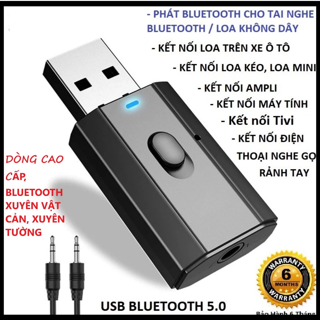 USB BLUETOOTH THU VÀ PHÁT đa chức năng jack cắm dùng cho