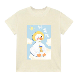 Áo thun Baby tee in hình Vịt Trà sữa dễ thương 100% Cotton