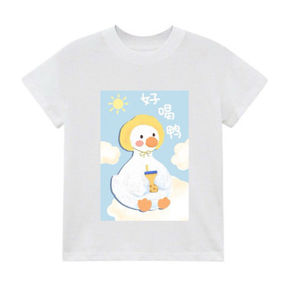 Áo thun Baby tee in hình Vịt Trà sữa dễ thương 100% Cotton