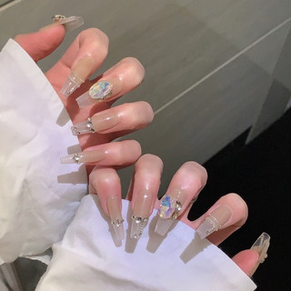 NANTY Nailbox thiết kế màu thạch cam đính đá M412