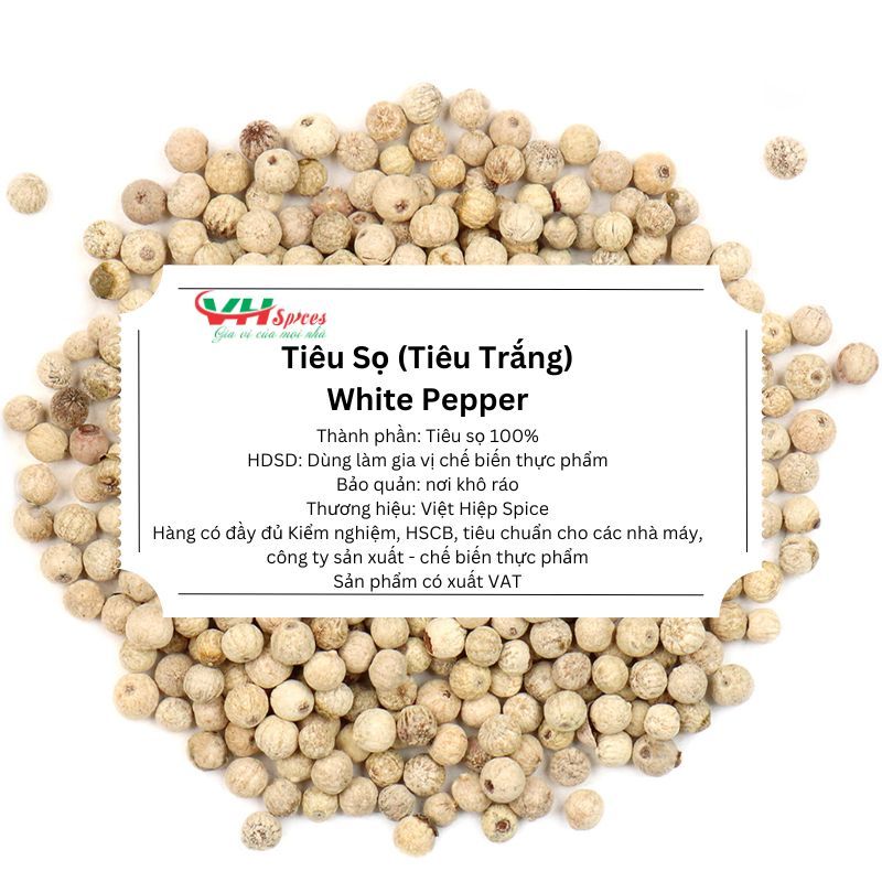 Hạt Tiêu Sọ - Hạt Tiêu Trắng (White Pepper) Việt Hiệp | Shopee Việt Nam