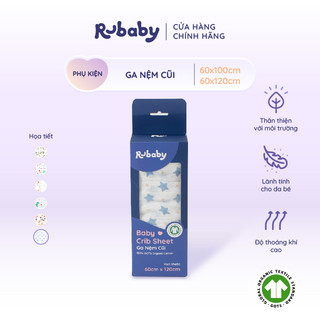 Ga Nệm Cũi Rubaby Cho bé | Chất liệu an toàn cho da | Thoáng Khí Thấm hút tốt