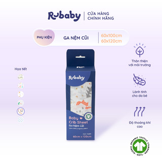 Ga Nệm Cũi Rubaby Cho bé | Chất liệu an toàn cho da | Thoáng Khí Thấm hút tốt