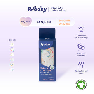 Ga Nệm Cũi Rubaby Cho bé | Chất liệu an toàn cho da | Thoáng Khí Thấm hút tốt