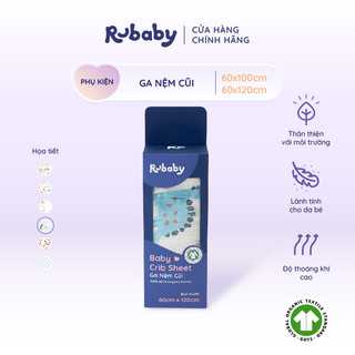 Ga Nệm Cũi Rubaby Cho bé | Chất liệu an toàn cho da | Thoáng Khí Thấm hút tốt