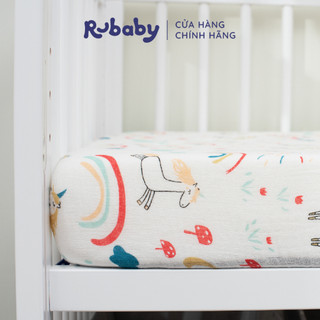 Ga Nệm Cũi Rubaby Cho bé | Chất liệu an toàn cho da | Thoáng Khí Thấm hút tốt