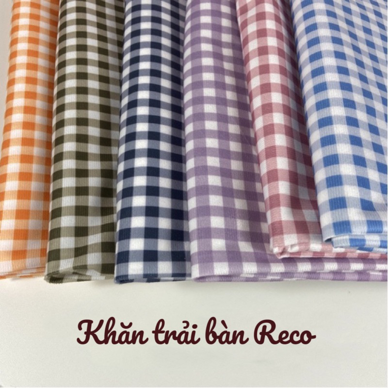 Khăn Trải Bàn Vải Cotton Kẻ Caro Đủ Màu Decor Trang Trí Bàn Học RECO ...